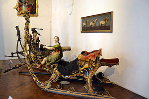 Nymphenburg's carriage and sleigh museum - a hunting sleigh.