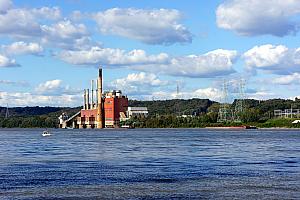 Cool-looking factory along the Ohio River